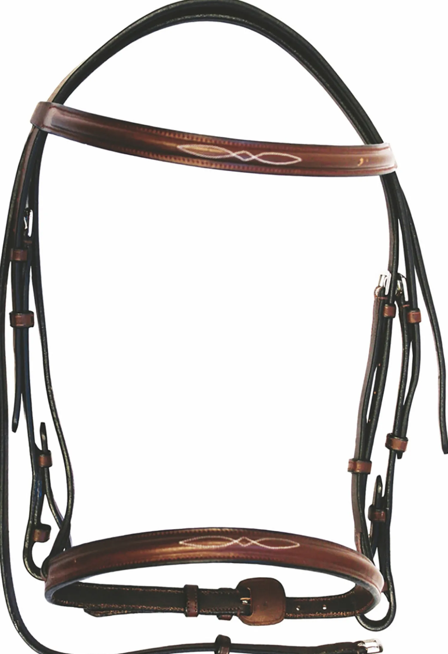 JPC EQUESTRIAN HDR Advantage Fancy Raised Snaffle Bridle with Laced Reins- English Bridles