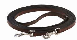 JPC EQUESTRIAN Henri de Rivel Breastplate Draw Reins - Full Leather with Breastplate Snap- Reins