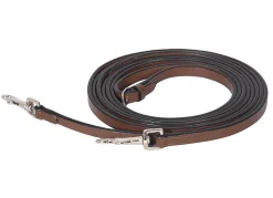 JPC EQUESTRIAN Henri de Rivel Breastplate Draw Reins - Full Leather with Breastplate Snap- Reins