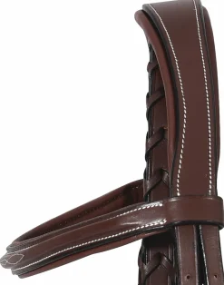 JPC EQUESTRIAN Henri de Rivel Mono Crown Bridle with Padded Wide Noseband- English Bridles