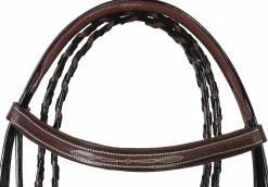 JPC EQUESTRIAN Henri de Rivel Mono Crown Bridle with Padded Wide Noseband- English Bridles