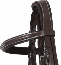 JPC EQUESTRIAN Henri de Rivel Pro Mono Crown Fancy-Stitched Padded Bridle with Laced Reins- English Bridles