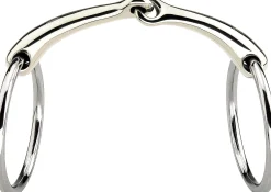 GEM-HERM SPRENGER Herm Sprenger® Dynamic RS Sensogan® Single Joint Bradoon - 14mm mouth; 55mm rings- English Horse Bits