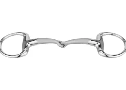GEM-HERM SPRENGER Herm Sprenger® Satinox Single-Jointed Eggbutt Bradoon with 14mm Mouth- English Horse Bits