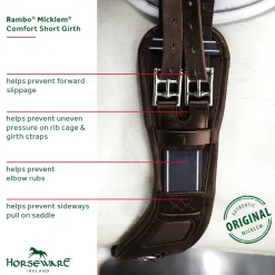 HORSEWARE ® Ireland Rambo® Micklem® Short Comfort Girth- Girths & Accessories