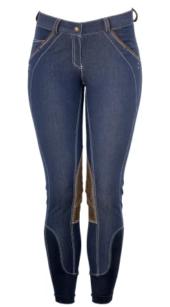 HORSEWARE ® Ladies’ Denim Breech- Knee Patch Breeches