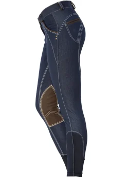 HORSEWARE ® Ladies’ Denim Breech- Knee Patch Breeches