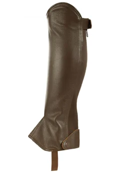 EQUINAVIA Horze Kids’ Synthetic Leather Half Chaps with Elastic-Kids Half Chaps|Kids' Half Chaps