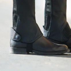 EQUINAVIA Horze Leather Half Chaps with Elastic- Half Chaps