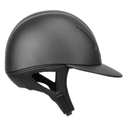INT RIDING HELMET IRH® F1 Wide Brim Helmet with Leather Finish- Riding Helmets|Riding Helmets