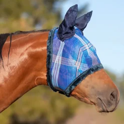 KENSINGTON ™ Signature Fly Mask with Plush Fleece, Ears & Forelock Hole- Fly Control|Fly Masks