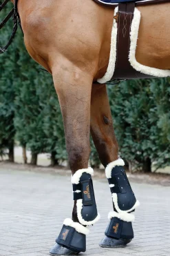 KENTUCKY HORSEWEAR Vegan Sheepskin Stud Girth- Girths & Accessories