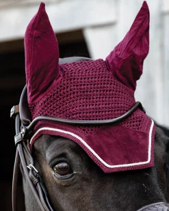 KENTUCKY HORSEWEAR Wellington Velvet Fly Veil- Ear Bonnets|Ear Bonnets