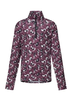 KERRITS ® Kids’ On Course Quarter Zip Fleece Tech Top-Kids Kids' Casual Riding Clothes