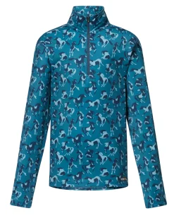 KERRITS ® Kids’ On Course Quarter Zip Fleece Tech Top-Kids Kids' Casual Riding Clothes