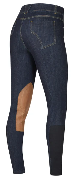 KERRITS ® Ladies’ Stretch Denim Knee-Patch Breech- Knee Patch Breeches