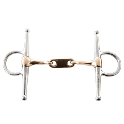 WEATHERBEETA Korsteel® Steel Twisted Copper Mouth Dr. Bristol Full Cheek Bit- English Horse Bits