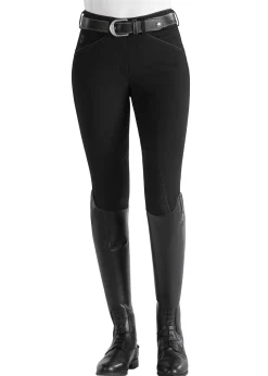 SUPERHOUSE Ladies’ Wellesley Classic Piped Knee-Patch Breech- Knee Patch Breeches