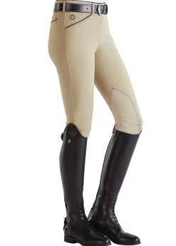 SUPERHOUSE Ladies’ Wellesley Classic Piped Knee-Patch Breech- Knee Patch Breeches