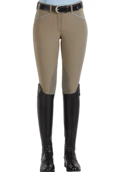 SUPERHOUSE Ladies’ Wellesley Classic Piped Knee-Patch Breech- Knee Patch Breeches