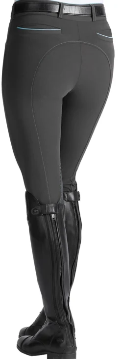 SUPERHOUSE Ladies’ Wellesley Classic Piped Knee-Patch Breech- Knee Patch Breeches