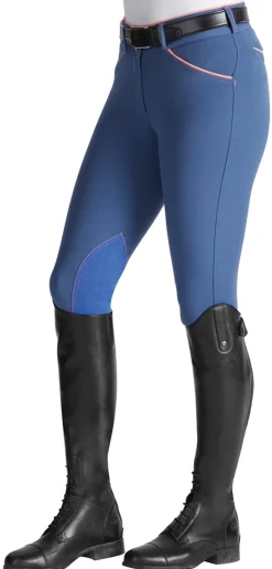 SUPERHOUSE Ladies’ Wellesley Classic Piped Knee-Patch Breech- Knee Patch Breeches