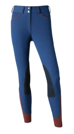 SUPERHOUSE Ladies’ Wellesley Piped Knee-Patch Breech- Knee Patch Breeches