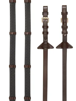 HORSE HEALTH TRADE LeMieux® Soft Rubber Reins with Hand Stops- Reins