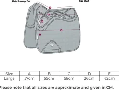 HORSE HEALTH TRADE LeMieux® X-Grip Single-Sided Dressage Pad- Dressage Pads|Close Contact Saddle Pads