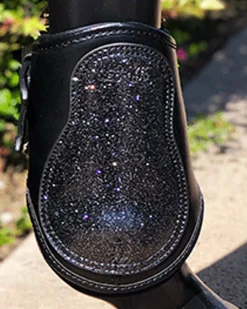 MAJYK EQUIPE ® Estrella Sparkle Leather Fetlock Boots- Horse Boots
