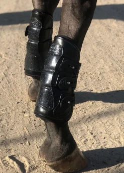 MAJYK EQUIPE ® Estrella Sparkle Leather Tendon Boots- Horse Boots