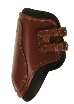 MAJYK EQUIPE ® Leather Hind Boot with Removable Impact Liners (Buckle Closure)- Horse Boots