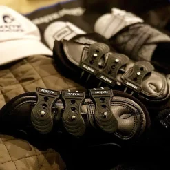 MAJYK EQUIPE ® Leather Jump Boots with Removable Impact Liners (Snap Closure)- Horse Boots