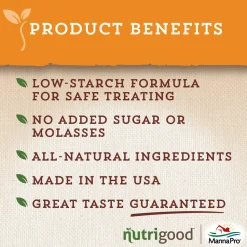 ANIMAL HEALTH INT Manna Pro® NutriGood™ Low Sugar Snax- Horse Treats|Horse Treats