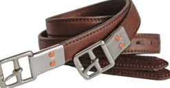 INT RIDING HELMET Marcel Toulouse European Style Double Leather Stirrup Leathers- Stirrup Leathers & Accessories