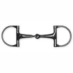 PARTRADE Metalab Jointed D-ring Snaffle Bit- English Horse Bits