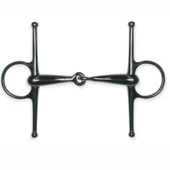 PARTRADE Metalab Jointed Thick, Hollow Full Cheek Snaffle Bit- English Horse Bits