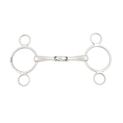PARTRADE Metalab Magic System™ Double-Jointed French Link Continental Gag Bit- English Horse Bits