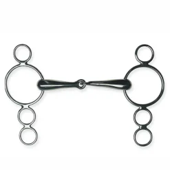 PARTRADE Metalab Single-Jointed Continental Gag Bit-17mm- English Horse Bits