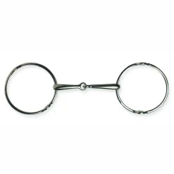 PARTRADE Metalab Single-Jointed Loose Ring Gag Bit- English Horse Bits
