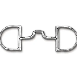 TOKLAT ORIGINALS Myler® Dee with Hooks and Narrow Low Ported Barrel MB 43LP- English Horse Bits