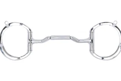 TOKLAT ORIGINALS Myler® Eggbutt with Hooks Mullen Forward Tilt Low Ported Barrel MB 36- English Horse Bits