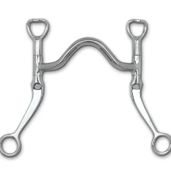 TOKLAT ORIGINALS Myler® Flat Shank Medium Wide Mullen Port MB 16- English Horse Bits