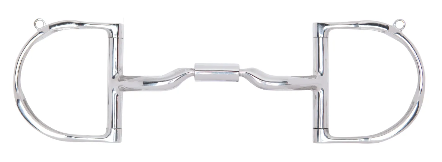 TOKLAT ORIGINALS Myler® Low Port Medium D-Ring MB 04 with Hooks- English Horse Bits