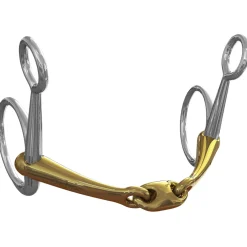 METLAR/NEUE SCHULE Neue Schule Tranz Angled Lozenge Baucher Bit - 14 mm mouth- English Horse Bits