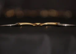 METLAR/NEUE SCHULE Neue Schule Tranz Angled Lozenge Eggbutt Bit (16mm)- English Horse Bits