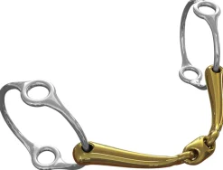 METLAR/NEUE SCHULE Neue Schule Tranz Angled Lozenge Balding Running Lever Bit - 16 mm mouth- English Horse Bits