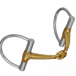 METLAR/NEUE SCHULE Neue Schule Tranz Angled Lozenge D-Ring Bit - 14 mm mouth- English Horse Bits