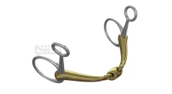 METLAR/NEUE SCHULE Neue Schule Tranz Angled Lozenge Baucher Bit - 16 mm mouth- English Horse Bits