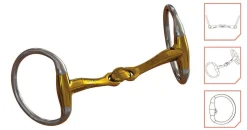 METLAR/NEUE SCHULE Neue Schule Turtle Tactio™ Flex™ Eggbutt Bit- English Horse Bits